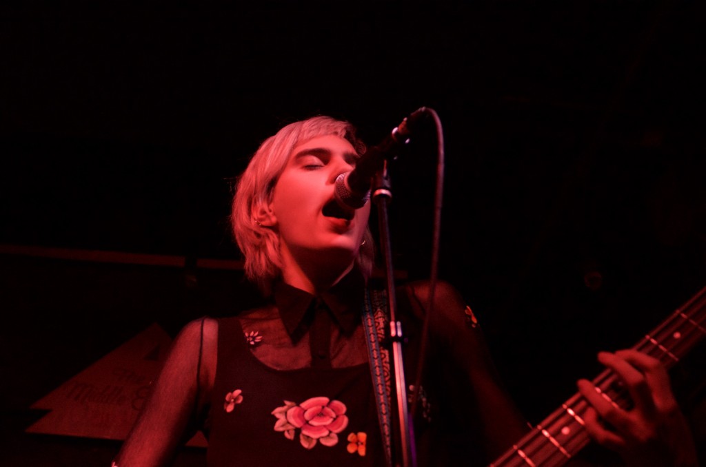 2/17/16-Cambridge, MA-Julia Cumming of Sunflower Bean performs at The Middle East Restaurant and Nightclub on Feb. 27, 2016. (Mia Lambert / The Tufts Daily)