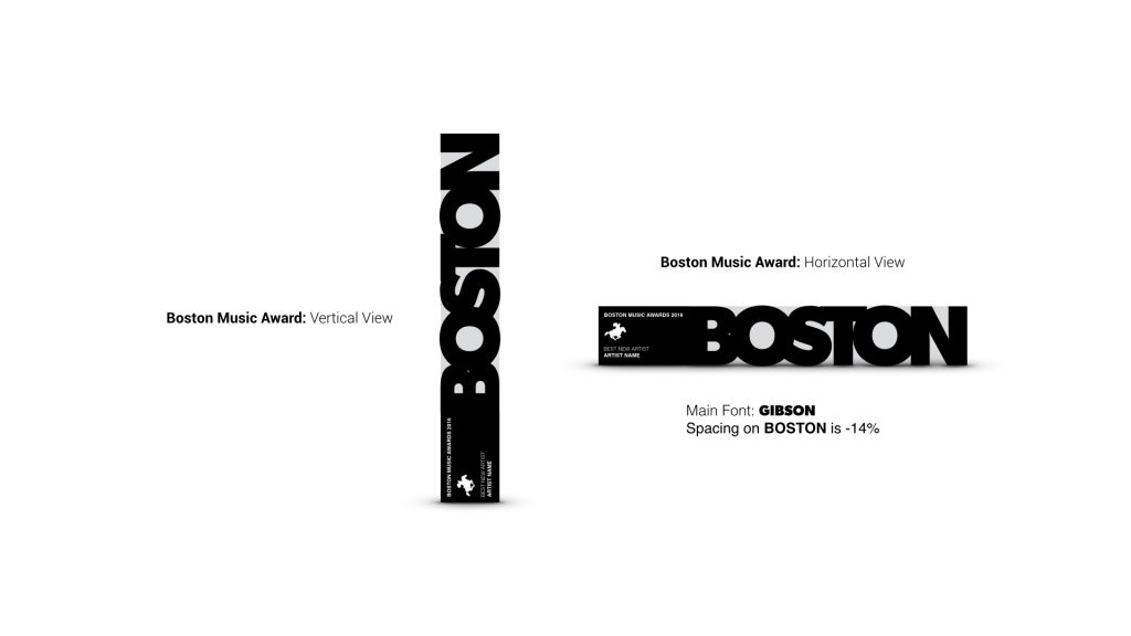 The new design for the award.